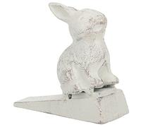 TEMPNAP Cast Iron Vintage Door Stoppers Rabbit Wedge Doorstop Heavy Duty Anti-Skid Door Stopper Decorative for Office and Household Use