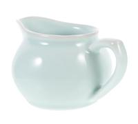 TEMPNAP Ceramic Coffee Syrup Pitcher for Serving Cream and Hot Butter Lightweight and Easy to Store Green Coffee Syrup Dispenser and Sauce Serving