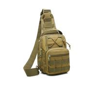 TEMPNAP Chest Bag Crossbody Sling Backpack for Men Women Adjustable Strap Breathable Scratch Outdoor Travel Hiking Camping Shoulder Pack Soil Color