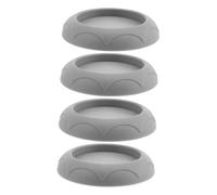 TEMPNAP Child Gate Wall Protectors for Safety Stair Gates Grey Pressure Mounted Wall Cups with 4pcs Extension Rods for Doorway