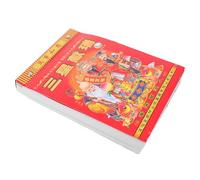 TEMPNAP Chinese Lunar 2026 with Calendar Horse Elements, Year Wall Traditional Featuring Premium Quality Printing and Detailed Lunar Information for Living Rooms and Studies