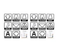 TEMPNAP Clothing Labels for Clothes 2Pcs Self Adhesive Identification Stickers Non-Slip for Bedroom Dresser Use