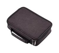 TEMPNAP Colored Pencil Case Slots Portable Zipper Bag for Artists Students Professionals Large Capacity Multi Functional Storage Pouch Black