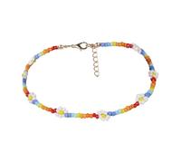 TEMPNAP Colorful Handmade Beaded Choker Necklace for Women Bohemian Style Beaded Necklaces Summer Accessory for Beach Travel Durable Comfortable Compliment Getting Jewelry