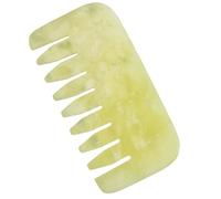 TEMPNAP Comb Fine with Texture Head for Jade Smooth Scalp Massager Portable Relaxation and Improved Blood Circulation, Featuring Craftsmanship and Elegant Green Jade Material for Daily