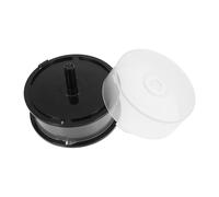 TEMPNAP Compact Disc Storage Bucket Holds 25 Dvds Empty Plastic Case for Office Dorm Room with Quick Disc Retrieval