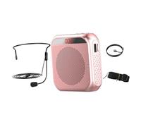 TEMPNAP Compact Voice Amplifier with Led Display Rechargeable Battery and Wireless Headset Microphone for Classroom Teaching and Tour Guiding