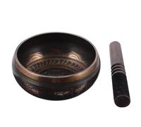TEMPNAP Copper for Sound Meditation and Healing with Wooden Rod Singing Bowl Meditation Set Lightweight Design to Increase Feelings of Grounding and Ease for Traveling