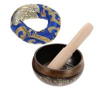 TEMPNAP Copper Singing Bowl Handcrafted Meditation Bowl with Mallet for Relaxation and Sound Healing at Home or Temple Random Color
