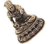 TEMPNAP Copper Small Buddha Statue Desktop Adornment Resistant to Fading and Sturdy for Personal Decoration and Collection with Golden Finish