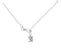 TEMPNAP Creative Cake Machine Pendant Necklace Chic Clavicle Chain Accessory Retro Style Neck Decoration for Women Unique Fashion Jewelry Gift for Bakers and Dessert Lovers