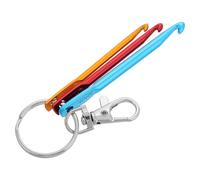 TEMPNAP Crochet Hook Keychain Portable Travel Crochet Accessories Aluminium Oxide with Smooth Surface for Handmade Crafts and DIY Suitable for Beginners and Professional Crocheters