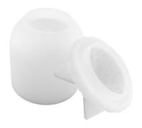 TEMPNAP Crystal Resin Silicone Mold White Decorative Flexible Mold for Crafting DIY Jars