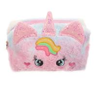 TEMPNAP Cute Mythical Creature Plush Makeup Bag with Spacious Interior, Travel Toiletry Organizer Pouch for Teen Girl's Essentials
