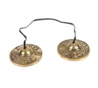 TEMPNAP Delicate Copper Meditation Bell Cymbals for Yoga and Spiritual Practices Handmade Percussion Instrument with Tone and Positive Energy for Mindfulness and Meditation Sessions
