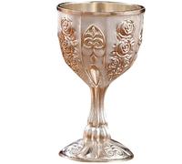 TEMPNAP Delicate Wine Cup Household Wine Goblet Stylish Simple Design Silver High-Grade Zinc Alloy Practical Easy to Clean for Hotel Restaurant Use
