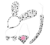 TEMPNAP Dog Birthday Hat Costumes Boys and Girls Dalmatian Ears Headband for Pup Halloween Outfit