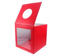 TEMPNAP Donation and Lottery Boxes Multi-Functional Raffle Ticket Boxes Cardboard, 10X10X10 Inches, Suitable for Business Raffles and Celebration Activities