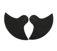 TEMPNAP Drum Cymbal Mute Pads Black Cloth and Rubber Instrument Muffler Pads for Precise Drum Dampening and Volume Control 2pcs for Practice at Home