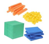 TEMPNAP Educational Counting Cube Set for Boys and Girls Place Value Math Manipulatives Colourful EVA Foam Counting Blocks Hands-On Learning Toy for Early Education Primary School