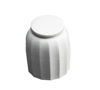 TEMPNAP Elegant Ceramic Tea Storage Jar with Sealed Airtight Lid, High Hardness Material, Classic White Canister for Wedding and Tea Ceremony Use