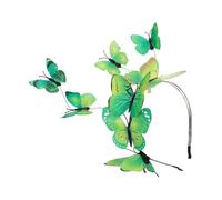 TEMPNAP Elegant Insect-inspired Headband for Women, Plastic Hair Hoop with Chic Green Winged Motif, Party Accessory for Weddings and Ceremonies Style