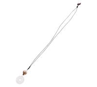 TEMPNAP Elegant Jade Necklace for Women and Teen Carved Lotus Pendant Jewelry Bodhi Style Accessory for Daily Wear Office Parties and Giving