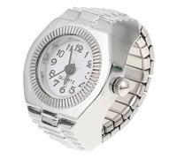 TEMPNAP Elegant Women Finger Ring Watch Quartz Watch with Comfortable Synthetic Material and Classic Simple Style, for Dating and Party Occasions