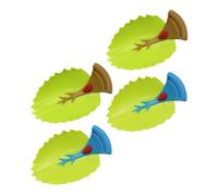 TEMPNAP Faucet Extenders TPE+Plastic 4pcs Green Leaf Shape for Hand-Washing Extenders Helping Develop Self-Care Ability Random Color Bathroom Faucets