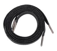 TEMPNAP Flat Metal Tip Shoelaces for Casual Shoes Sturdy Shoe Strings for Running Jogging and Everyday Trainers All-match Shoelace Replacement for Sneakers Black