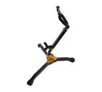 TEMPNAP Foldable Saxophone Stand Portable Non Skid Rack with Support Fork for Alto and Tenor Saxophones Compact Musical Instrument Display Stand for Musicians the Move