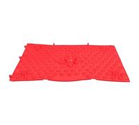 TEMPNAP Foot Massage Plate Acupressure Mat with High Elasticity TPE Material Convenient to Carry Reflexology Foot Massager for Office Workers and Seniors Red Pebble