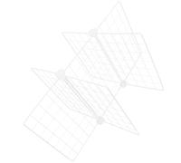 TEMPNAP Freezer Shelf Organizer Dividers Sturdy Iron Construction and Fine 6 Grid Structure, Versatile Food and Pantry Storage Rack for Kitchen and Pantry Use, White Commercial Freezer