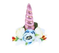 TEMPNAP Funny Pink Unicorn Pet Hat for Puppy and Cat with Comfortable Cloth Material, Form-fitting Design for Halloween and Photo Shoot Pet Cosplay Party