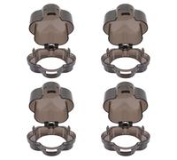 TEMPNAP Gas Stove Knob Covers Plastic Safety Guards Childproof 4pcs to Prevent Children from Turning on Gas Knobs and Reduce Residential Fire Risk, Suitable for Kitchen Safety