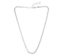 TEMPNAP Glamour Rhinestone Ring Necklace Ladies Silver Neck Chain Women Girls Decor