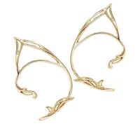 TEMPNAP Gold Ear Cuffs for Women Fairies Earrings Studded Dangle Earrings for Women
