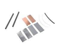 TEMPNAP Graphite Electrode Carbon Rod with Copper and Zinc Strips for Electrolysis Science Experiments, Minimizing Oxidation and Improving Clarity, for Basic Electricity Science Kit