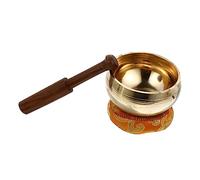 TEMPNAP Handcrafted Nepalese Singing Bowl Set 8cm Meditation Bowl 2cm Wooden Striker and Cushion - Buddhist Meditation Supplies for Yoga and Sound Random Color