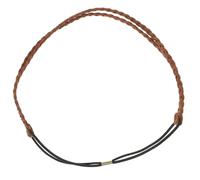 TEMPNAP Headband Hairband Comfortable to Wear with Adjustable Strap Coffee Stylish Braided Handmade Fabric Twisted Braid for Women for Office and Wedding Accessories
