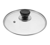 TEMPNAP Heat Resistant Glass Cookware Lid for Pots and Woks Transparent Pot Cover with Safe Non Deformable Material Multi Use Kitchen Pan Lid for Cooking and Fresh Keeping Compatible