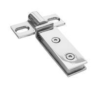 TEMPNAP Heavy Duty Stainless Steel Glass Door Hinges with Double Hole Pivot Design for Smooth Sliding Secure Top to Bottom Installation Resistant Shower Door Hardware for Modern Bathrooms