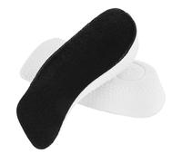 TEMPNAP Height Increase Insoles 3.5Cm Thick Black Gel Cushion Pads for Foot Comfort and Height Boost, Invisible Heel Lifts Shoe Inserts Designed for Office and Casual Wear