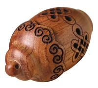 TEMPNAP Hollowed Brown Wood Pendant Multi-function Wood Bottle Can Hold Bodhi and Essential Oil Ball DIY Aroma Pendant Car Hanging Decor for Valentine's Day Christmas and New Year