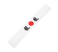 TEMPNAP Japanese Ninja Headband Reusable Breathable Chef and Karate Band White Mythical Creature Design for Sports and Martial Arts