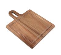 TEMPNAP Large Wooden Cutting Board with Juice Groove and Handles, Reversible Rustic Butcher Block for Kitchen and Parties, Easy to Clean Natural Wood Grain Food Prep Tray