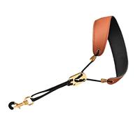 TEMPNAP Leather Saxophone Neck Strap Comfortable for Alto Tenor Soprano Saxophones Durable Wear Resistant Design for All Ages Versatile Sax Neck Strap