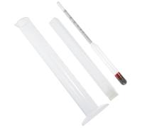 TEMPNAP Liquid Hydrometer Manual Alcohol Hydrometer with Glass Cylinder for Fermentation Measuring Sugar and Alcohol Content Kit Suitable for Home Brew