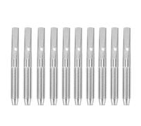 TEMPNAP Lyre Harp Replacement String Pegs Metal Tuning Pegs 10pcs Accessories with Smooth No Burr Surface Silver Colour for Lyre Harp