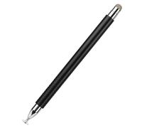 TEMPNAP Magnetic Black Aluminium Alloy Stylus Pen with Replaceable Pen Tip and No Charging Needed, 2-in-1 Universal Stylus Pencil for Touch Screens and Tablets